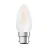 Osram LED B22D Kaars Filament Mat 4W 470lm - 827 Zeer Warm Wit | Vervangt 40W