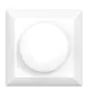 Noxion Roteerbare afdekplaat voor LED Dimmer | Zachte Rand - Wit