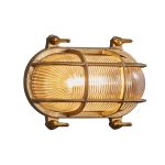 Nordlux Helford Wandlamp Glas Messing | IP64 - Geschikt voor E27