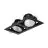 Philips LED Spot Greenspace Accent Gridlight Aluminium Zwart 62W 4000lm 120D - 830 Warm Wit | 154mm - IP20 - Interact Dimbaar
