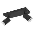 Eglo Connect.Z Smart Plafond Spot Melitello-Z Staal Zwart 7.4W 1100lm - 827-865 Afstembaar Wit + RGB | Dimbaar